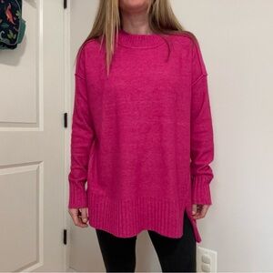 Free People Fuchsia Sweater